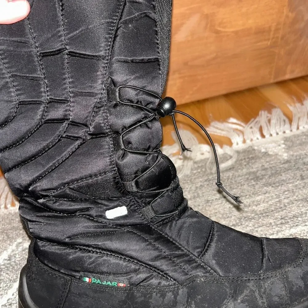 Pajar Canada Fusion Quilted Zipper Winter Snow Boots Great Grip Size 42/9  8.5